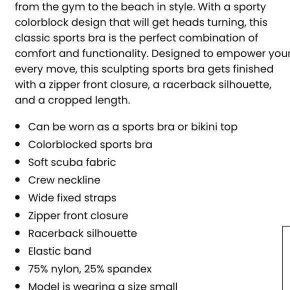 Beach Riot Womens Scuba Top- Tidal Colorblock - Picture 8 of 8